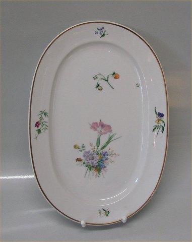 14006-1515 Ovalt fad 32,5 x 22,5 cm Primavera #1515  Kongelig Dansk Porcelæn