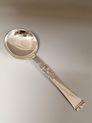 Danish silver cutlery The nationally patterned serving spoon made of three-tower 
silver