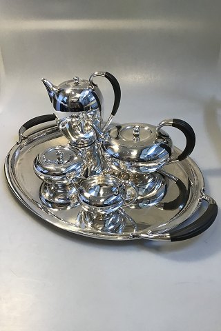 Georg Jensen Sterling Sølv Kaffe- The sæt med Bakke No 787