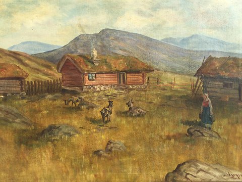 S. Klarger
Motiv aus dem Norwegischen Bauernhof Hütte
1400 DKK