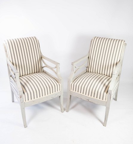 A Set Of Two Gustavian Armchairs - 1810