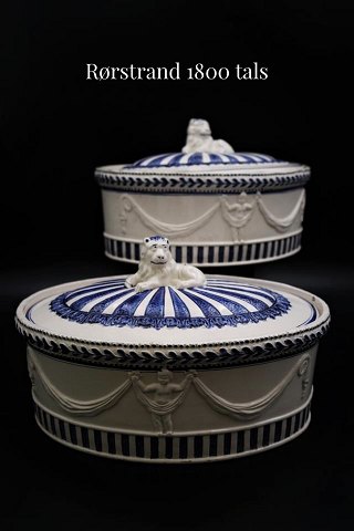 Swedish Rørstrand terrine in faience from the beginning of the 1800s...