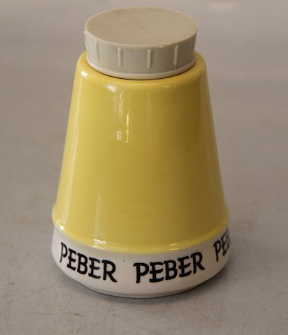 "Peber" 9.5 cm, Gul 
 Krydderikrukker og køkkenkrukker fra Kronjyden Randers