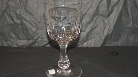 Cup Glass with engraved initials