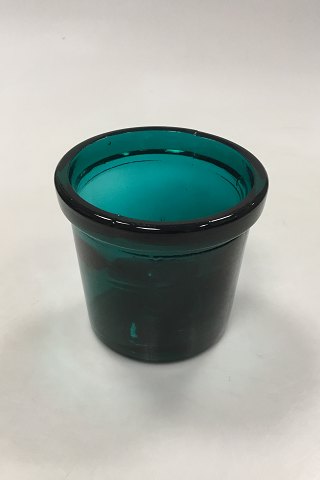 Flowerpot Cover of thick green glass