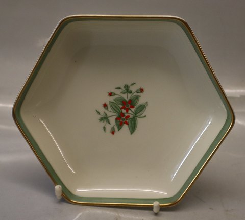 1010-9784 Pickle dish - 6-sided 16,5 cm Fensmark # 1010 Royal Copenhagen 
