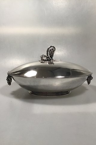 Georg Jensen Sterling Silver Oval Lidded Serving Dish No 408B