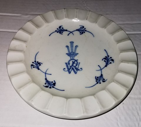 Bing & Grondahl: Ashtray in blue fluted porcelain