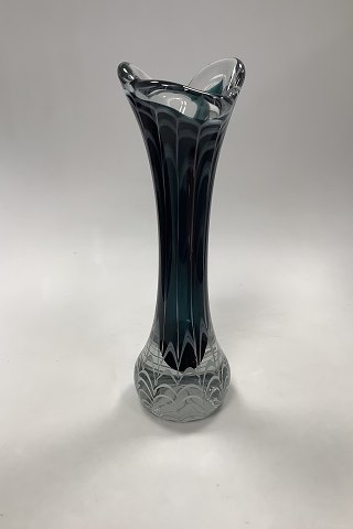 Large Flygsfors Glas Vase Sweden