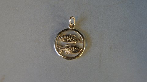 Elegant Pendant Pisces zodiac sign 
14 carat Gold
Stamped 585