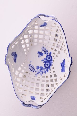 Royal Copenhagen Blue fluted full lace Rare Fruit basket 1049