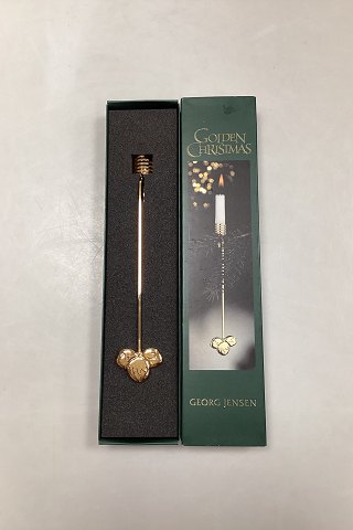 Georg Jensen Golden Christmas Lyseholder - Hasselnød  2002