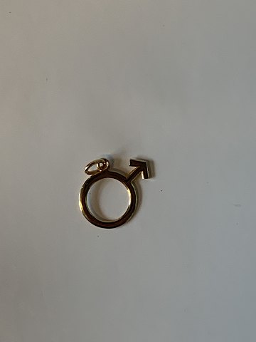 Charms/Vedhæng 14 karat guld
Stemplet 585
Måler 21,60 mm ca