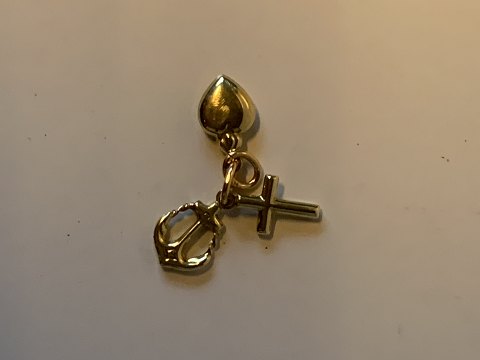 Pendant Faith, Hope and Love 14 carat Gold