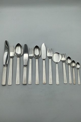 Georg Jensen Sterling Sølv Bernadotte Bestik Sæt 12 personer (156 dele)