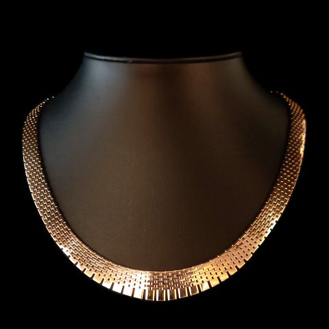 A necklace in 14k gold, l. 46,3 cm