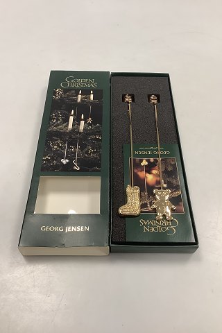 Georg Jensen Golden Christmas Lyseholder - Bamse og Julesok 2003