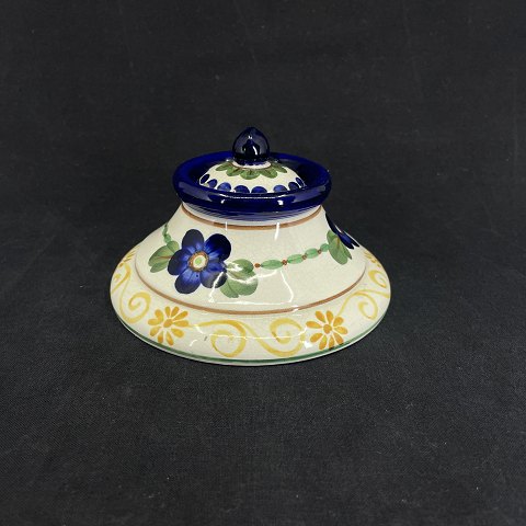 Aluminia inkwell with blue violets