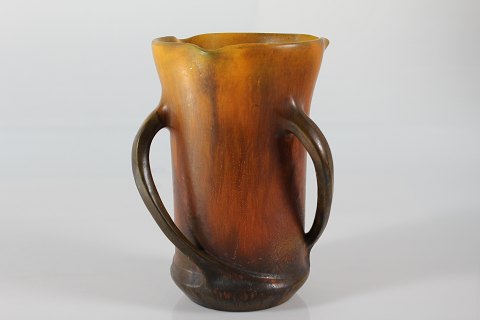 P. Ipsens Enke
Axel Jensen
Art Nouveau 
sjælden vase med hanke
