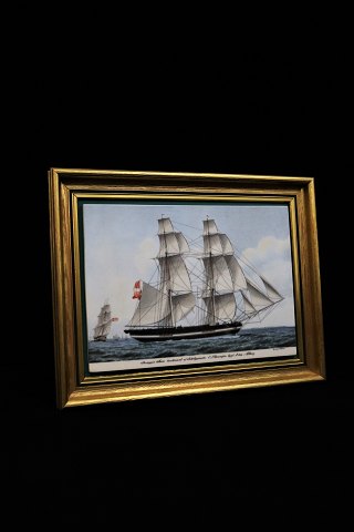 Bing & Grondahl Ship portraits drawn by Jacob Petersen 1774-1855 
on porcelain...