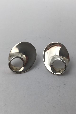 Georg Jensen Sterling Silver Earrings (Studs) No. 142 Torun Møbius