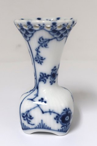 Royal Copenhagen. Blue fluted, full lace. Vase. Model 1161. (1 quality). Height 
8 cm.