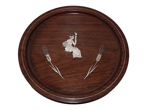 A.F. Rasmussen
Rosewood tray with inlaid silver - The Goddess Ceres