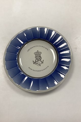 Royal Copenhagen / Aluminia Søværnets Juleplatte 1974