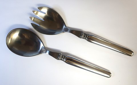 Windsor. Silver cutlery (830). Salad cutlery with steel. Length 20.3 cm
