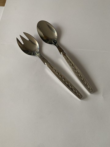 Pan silver stain, Salad set
Length. Salad spoon 19.6 cm
Length. Salad fork 19.3 cm