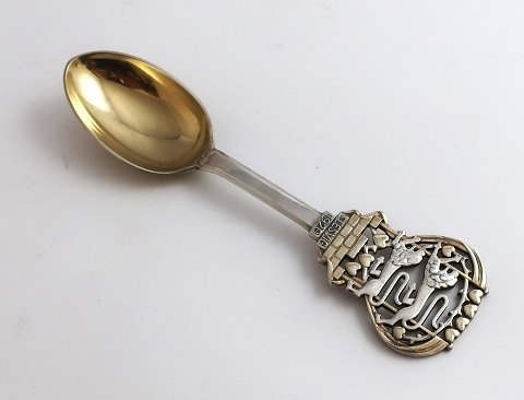 Michelsen. Memorial spoon. Reunion Schleswig 1920. Sterling (925). Design Agnes 
Slott-Möller