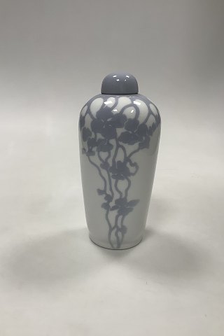 Royal Copenhagen Art Nouveau Unika låg Vase af Berta Nathanielsen fra 1898