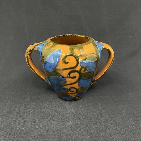 Beautiful Kähler vase with brown and blue 
decoration