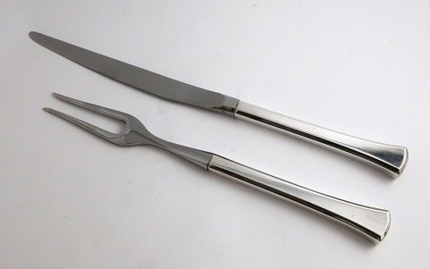 Hans Hansen. Sterling (925). Kristine. Carvingset. Length 33 cm.