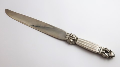 Georg Jensen. Silberbesteck (830). König. Kuchenmesser. Länge 27 cm. Produziert 
1926