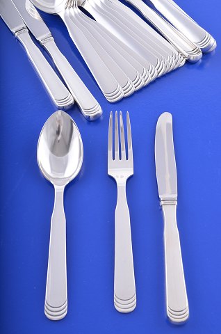 Hans Hansen silver cutlery no. 15 Luncheon set for 6 persons