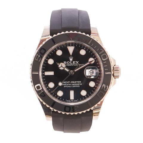 Rolex Yachtmaster 226659 whitegold with Rolex Oysterflex. Sold at AD Knud Pedersen, Aarhus, 01.07.2019. D: 42mm