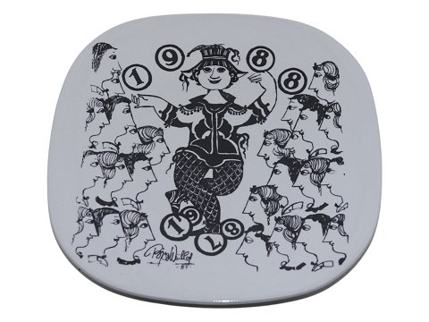 Bjorn Wiinblad art potteryAnnual plate 1987-1988