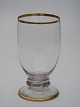 Ølglas 
Gisselfeldt med 
guldkant, 
h:12,5cm.
