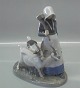 Royal 
Copenhagen 694 
RC Girl with 
goats Chr. T. 
1905  9.5" In 
mint and nice 
condition
