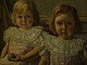 Gammel usign. 
maleri med 2 
søskende i 
legeværelset
Indrammet i 
senere 
guldramme
73 x 88
Fin stand