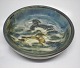 Royal Copenhagen Art Pottery
21575 RC Bowl with common eider birds ca 4.5 x 14 cm Knud Kyhn March 1958