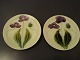 Par Art Nouveau 
platter.
Fajance år ca 
1910.
Villeroy & 
Borch, 
Tyskland.
Creme fond med 
lilla ...