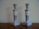 Royal 
Copenhagen Blue 
Fluted Plain, 
Pair 
candlesticks
Dek.nr. 1 / 
15.
Height 23 ...