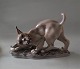 Dahl Jensen 
1025 Desert 
lynx (DJ) 23 cm 
also with base 
Marked with the 
Royal Crown and 
DJ ...