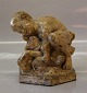 Faun med Gæs Jens Jacob Bregnø 1912 Figur i gips 13 x 11 cm