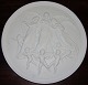 Bing & Grondahl 
Bisque Plate 
Christmas Joy 
in Heaven No 
111. Copy from 
1843 after 
Thorvaldsens 
...