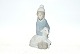 Lladro Figur af 
 figur, Pige 
med Lam
Højde 14,5 cm.
Flot og 
velholdt stand.