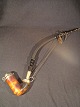 Antique old 
long pipe with 
silver.