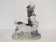 Large Royal 
Copenhagen 
figurine, farm 
girl with two 
goats.
The factory 
mark shows, 
that this ...
